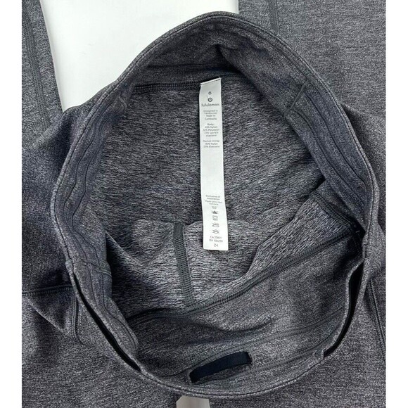 Lululemon Speed Up Tight 28" Full-On Luxtreme Heather Black Leggings Sz 6 W5ATOS - Picture 13 of 15